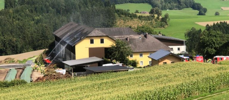 Einsatz: „Brand landwirtschaftliches Objekt“ am 13. August