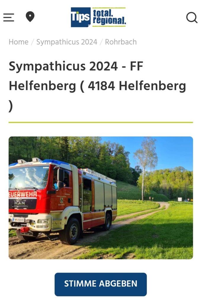 Sympathicus – Die beliebteste Feuerwehr