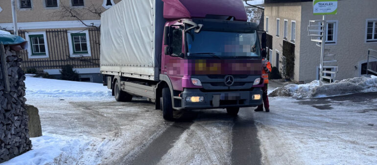 LKW-Bergung am 21. Jänner