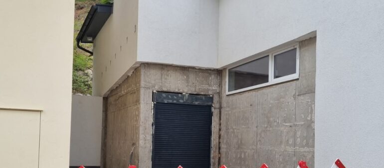 Baustelle beim Feuerwehrhaus Helfenberg