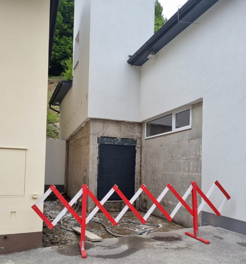 Baustelle beim Feuerwehrhaus Helfenberg